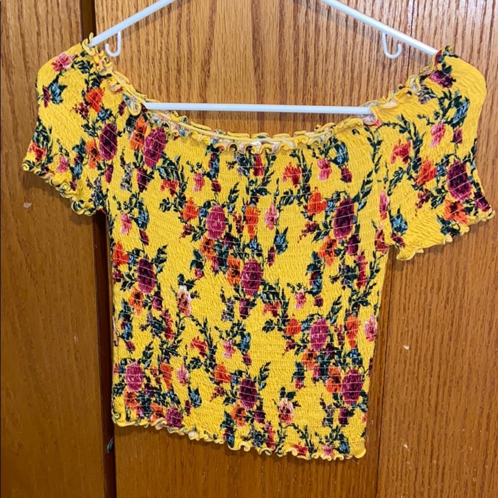 off the shoulder crop top